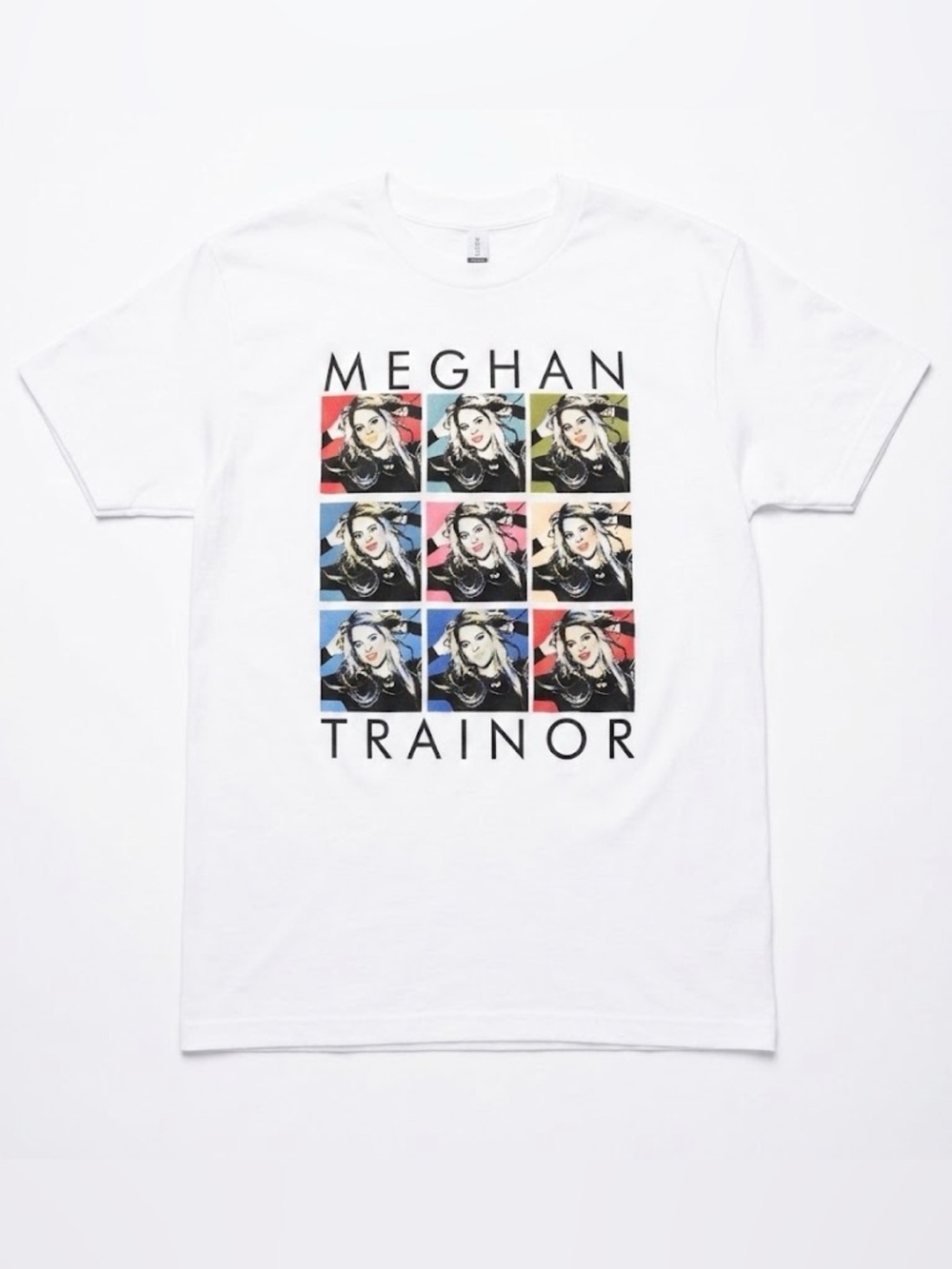 Meghan Trainor Graphic Pop Art T-Shirt Size L White Tultex Concert Tour Merch